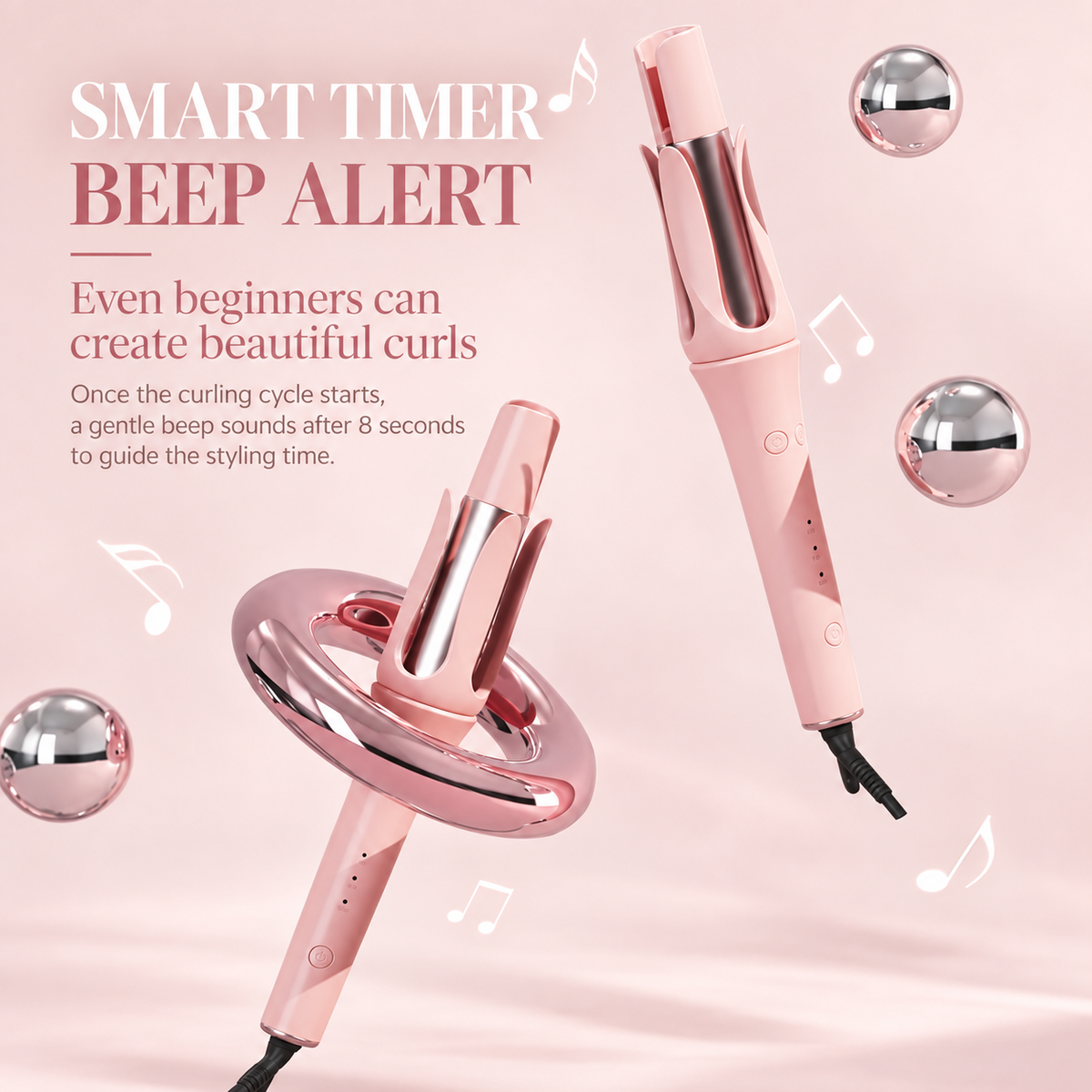 K3  Rose Automatic Curling Iron (32mm)