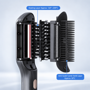 KD389 Hair Steaming & Care Hair Straightening Brush